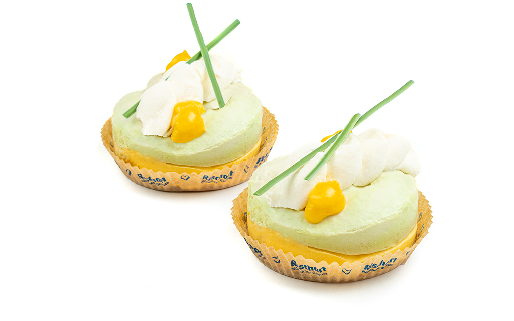 Matcha-Mango-Törtchen