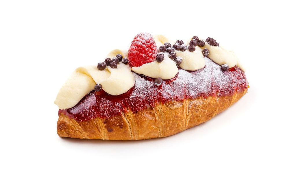 Himbeer-Vanillecroissant