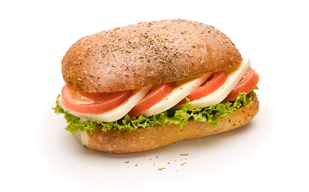 Focaccia-Mozzarella-Sandwich